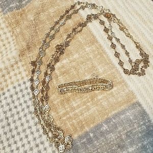 Stella and Dot necklace and bracelet